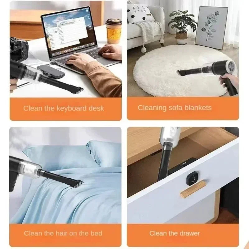 Aspiradora Xiaomi 2900000 PA 120w inalámbrico súper alto potente húmedo seco doble uso 2 en 1, aspiradora de succión grande portátil -  Xiaomi super powerful 2-in-1 portable vacuum cleaner
