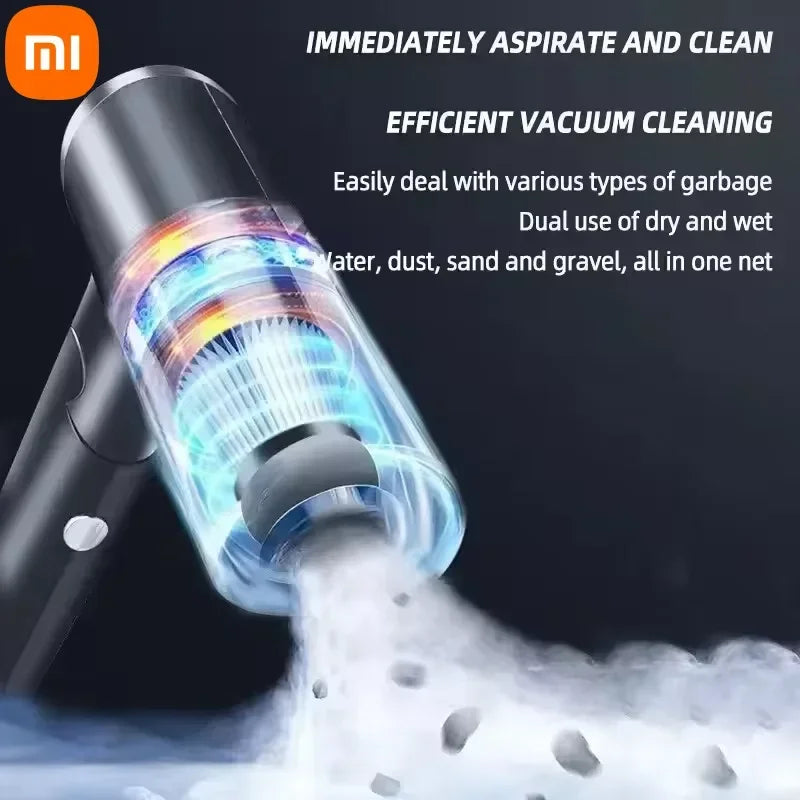 Aspiradora Xiaomi 2900000 PA 120w inalámbrico súper alto potente húmedo seco doble uso 2 en 1, aspiradora de succión grande portátil -  Xiaomi super powerful 2-in-1 portable vacuum cleaner