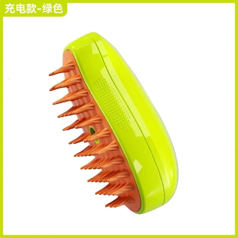 Cepillo de vapor para perros y gatos, pulverizador eléctrico para masaje, herramienta de aseo para mascotas, 3 en 1 Spray eléctrico, peines de masaje - Electric steam brush for dogs and cats, 3-in-1 tool