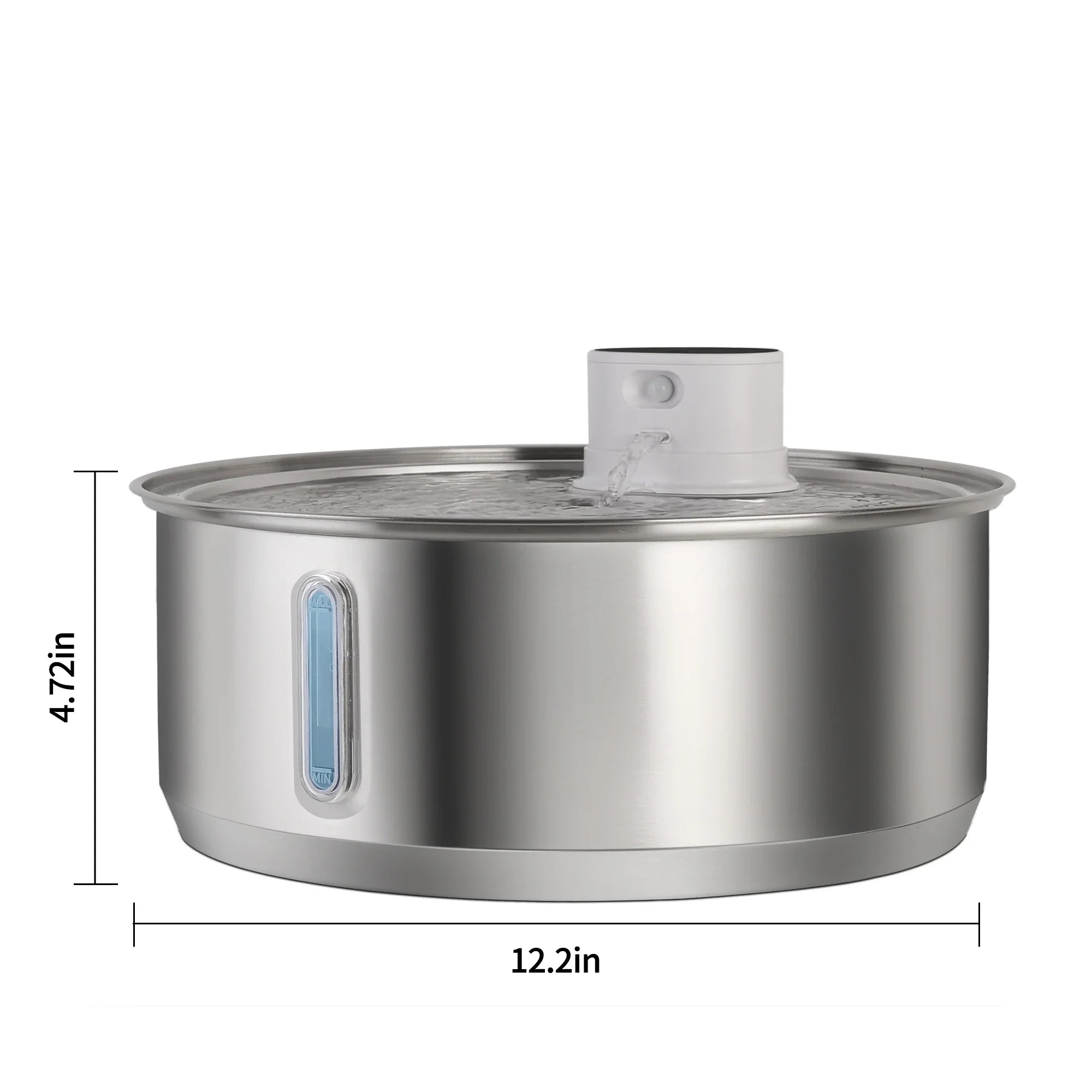 FUENTE DE AGUA AUTOMÁTICA  PETAVISTA DE ACERO INOXIDABLE PARA PERROS Y GATOS, 8L , 5000 MAH, INALÁMBRICA ,CON BATERÍA Y SENSOR , DISPENSADOR 2 EN 1.
